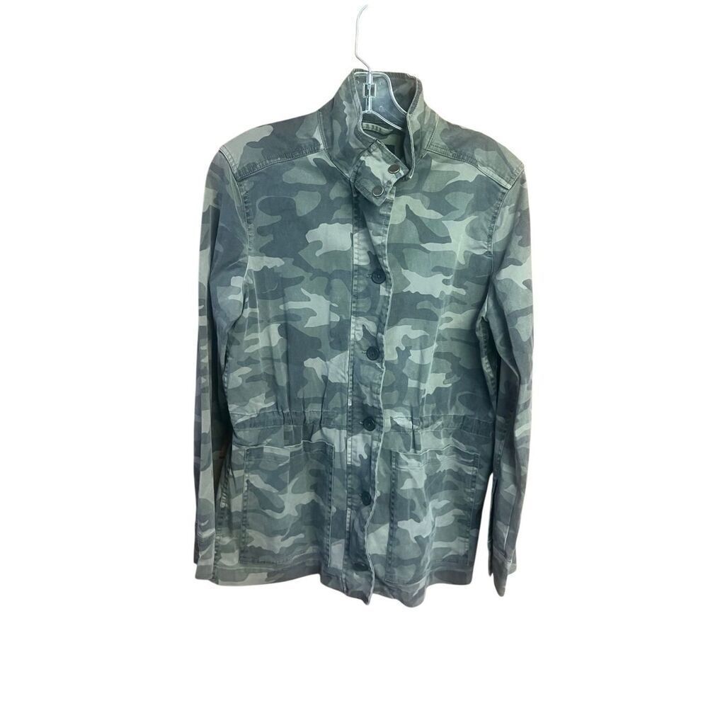 Lucky Brand hooded utility jacket Green Camo  Sz S NWT